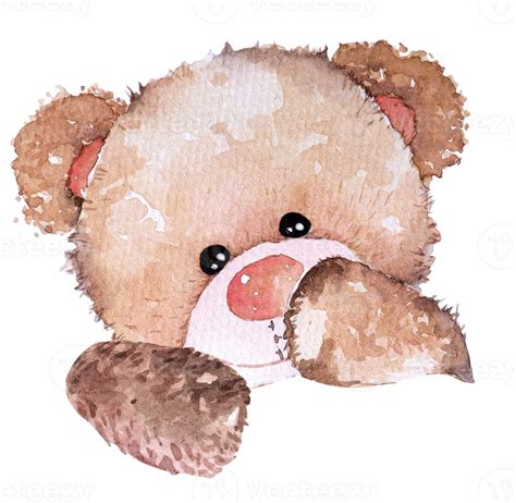 Watercolor Teddy Bear