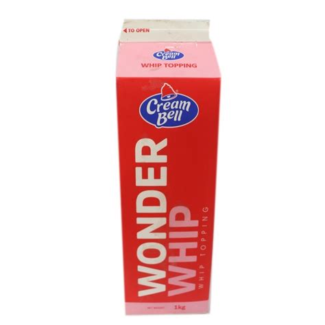 White Sweet Cream Bell Wonder Whip Topping Cream For Bakery Packaging