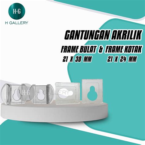 Jual Gantungan Frame Foto Akrilik Cantelan Pigura Acrylic Bulat Dan