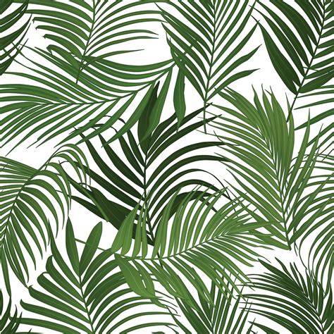 Palm Leaf Vector Seamless Pattern Vector Art At Vecteezy