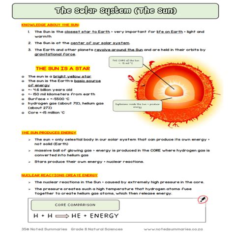 Grade Natural Sciences Term Summaries Noted Summaries Teacha