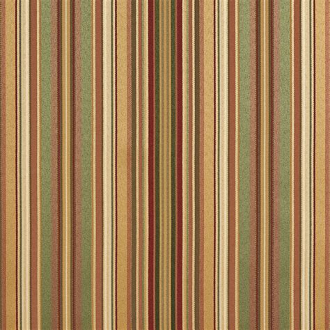 Beige And Burgundy Shiny Stripe Damask Upholstery Fabric