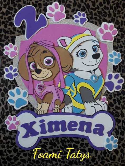 Everest Y Skye Paw Patrol Foami Figuras De Filigrana Manualidades