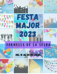 Festa Major 2023 Ajuntament De Fornells De La Selva