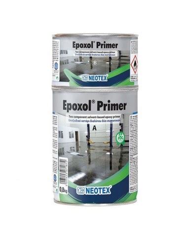 NEOTEX Epoxol Primer 0 8kg Εποξειδικό Διάφανο αστάρι διαλύτου 2 συστατικών