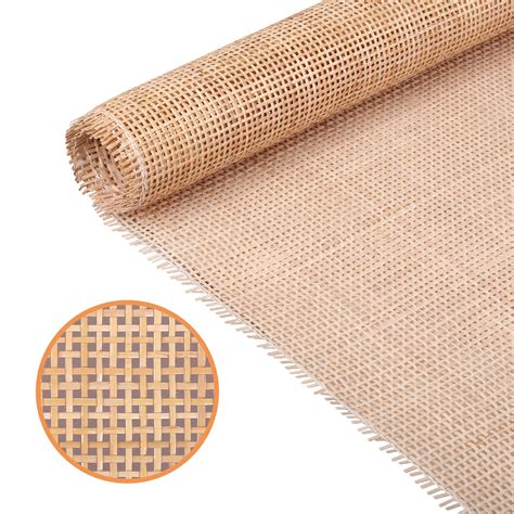 Buy 24 Width Natural Square Cane Webbing 5Feet Rattan Webbing Roll