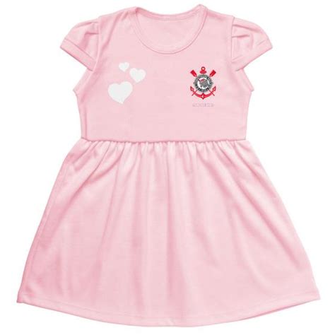 Vestido Do Corinthians Infantil - Vestido do Corinthians Infantil Canelado Oficial Torcidababy - Torcida ...