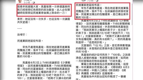 被指收紅色捐款、綠營性騷黑數1100 高嘉瑜喊冤：抹黑│民進黨│性騷擾│政治獻金│tvbs新聞網