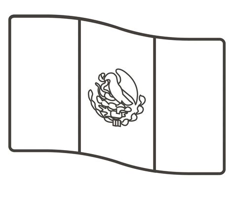 Mexico Flag Coloring Page Colouringpages