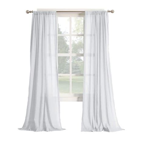 Lichtenberg No Millennial Henderson White Cotton Gauze Curtain