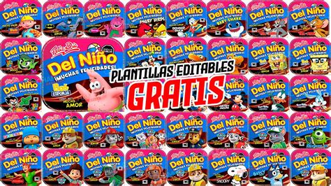 36 Plantillas para crear Duvalin Gigante para Niños personalizable