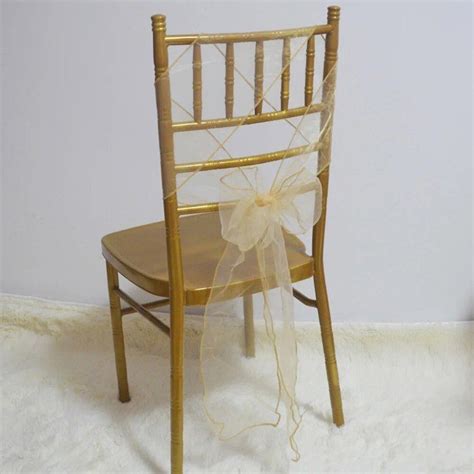 Ceinturage De Chaise En Organza Couverture De Chaise Romantique Pour