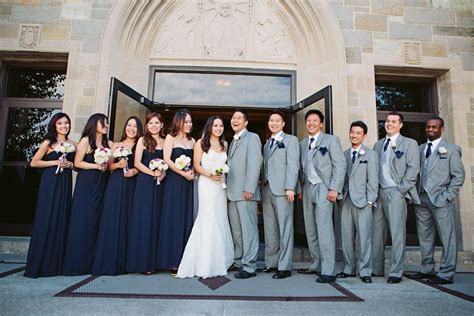 Navy Blue And Gray Wedding - Cora