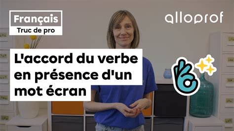 Truc de pro L accord du verbe en présence d un pronom écran