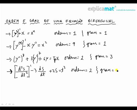 Introdução Equações Diferenciais Youtube