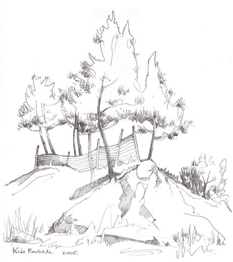 Pine Trees - Sketch by Fetedieu on DeviantArt