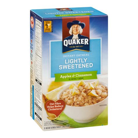 Quaker Instant Oatmeal - Lightly Sweetened Apple Cinnamon - Whistler ...