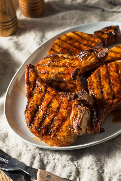 Brown Sugar Balsamic Pork Chops Bbq Grilling