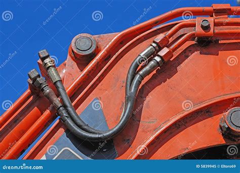 Hydraulic Hoses Stock Image Image Of Machinery Equipment 5839945