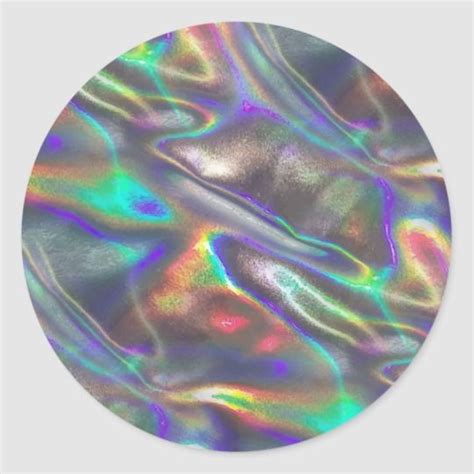 Holographic Classic Round Sticker Zazzle Holographic Hologram