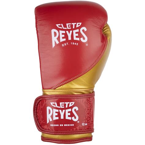 Cleto Reyes Boxing Gloves High Precision Training Red Gold Oz