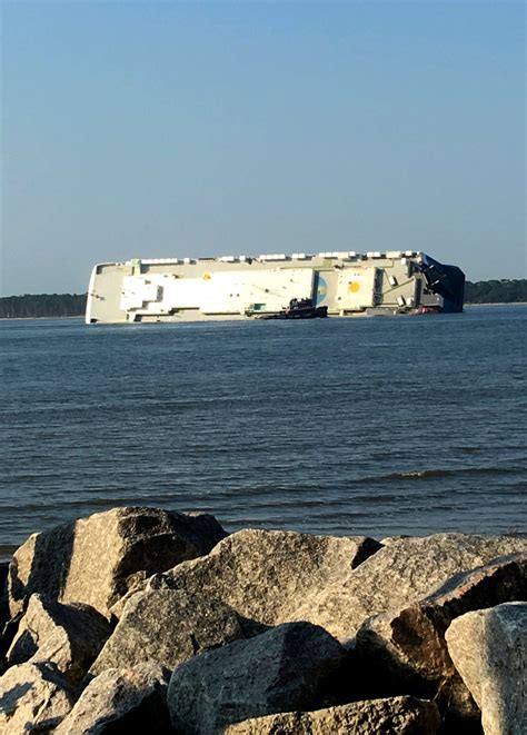 All Crew Members Rescued From Inside Capsized Cargo Ship Golden Ray Off