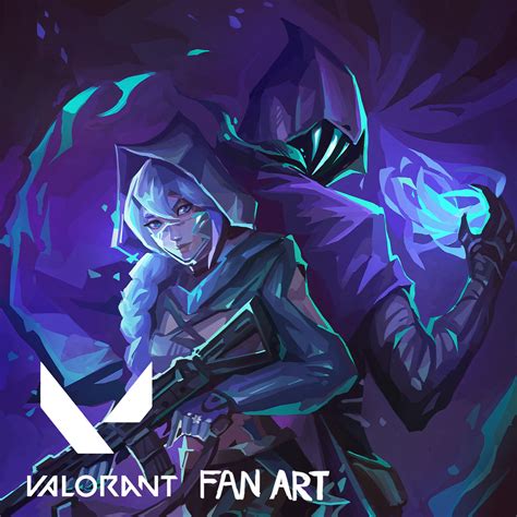 Artstation Valorant Omen Card 无畏契约 幽影卡面 （private Commission）