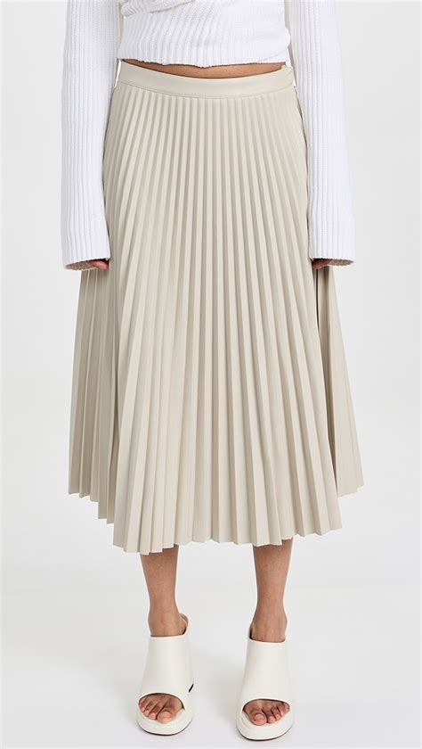 Proenza Schouler White Label Faux Leather Pleated Skirt Shopbop