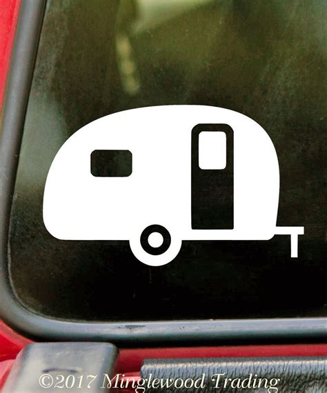 Camper Vinyl Sticker Camper Campground Rv Glamping Travel Trailer