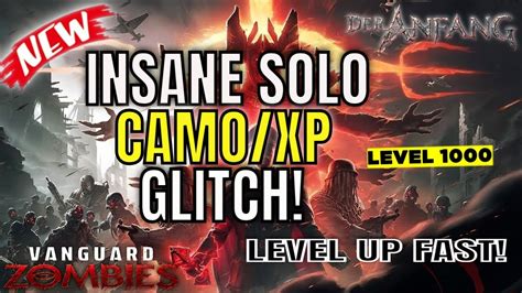 Vanguard Zombie Glitches Insane Solo Unlimited Camo Xp Glitch Level