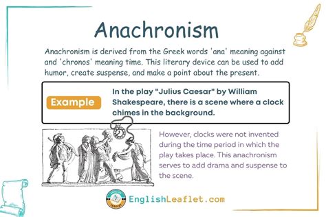 Anachronism in Literature | Sentences for anachronism - EnglishLeaflet