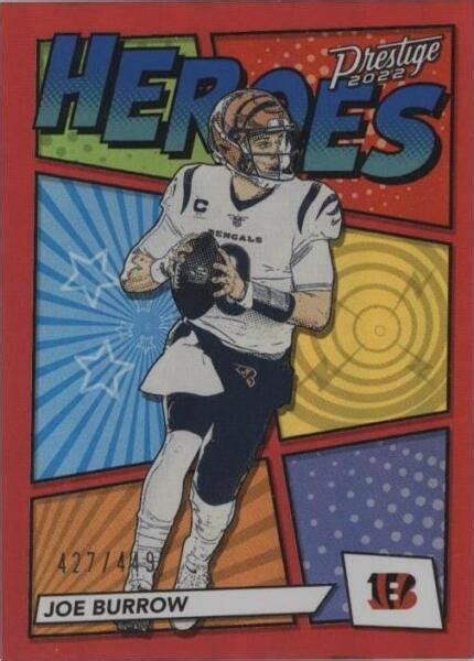 2022 Panini Prestige Heroes Xtra Points Red H 2 Joe Burrow 449 For