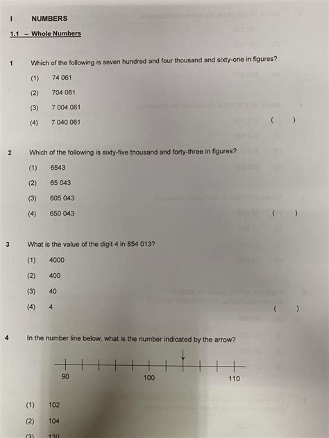 Psle Math Topical Exam Question 2002 2017 Primary School Leaving Examination Mathematics