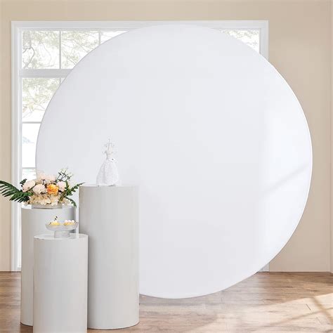 Amazon Ft Wrinkle Free White Round Backdrop Covers For