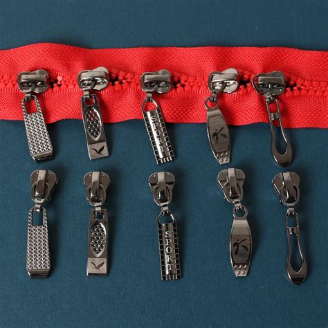 5pcs 5 Zipper Slider Zipper Head For Palstic Resin Zipper Tailor