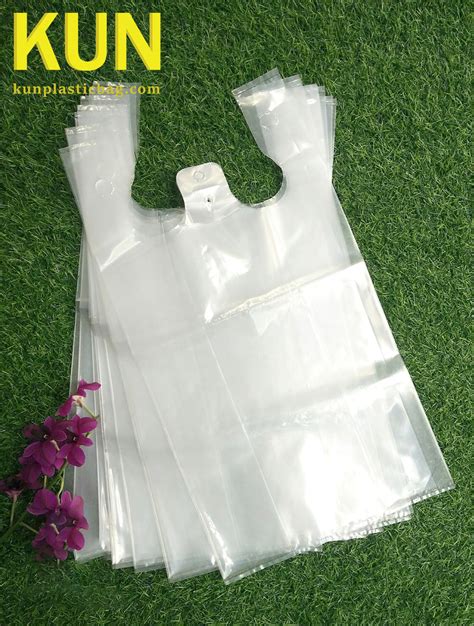 Clear Reusable T-Shirt Bags - Kun Plastic Bag Company