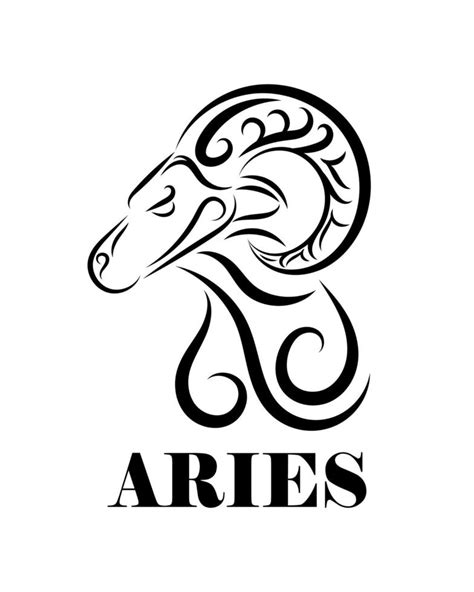 Vetor Eps Da Arte Linha Do Zod Aco Aries Vetor No Vecteezy