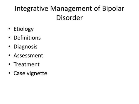 Ppt Integrative Management Of Bipolar Disorder Saybrook Residential Conference May 12 13 2009