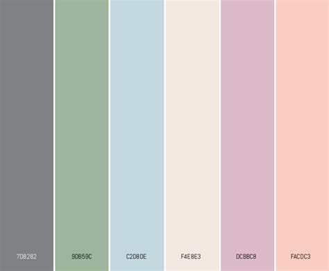 Retro Wedding Pastels Pastel Color Palettes