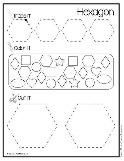 Shape Worksheets - Kindergarten Mom - Worksheets Library