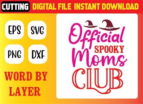 Official Spooky Moms Club Svg Graphic By Craftart528 Creative Fabrica