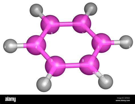 Hidrocarburos aromáticos benceno Anillo Molecular Fotografía de stock