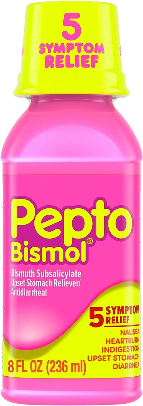 Pepto Bismol L Quido Para N Useas Acidez Estomacal Indigesti N