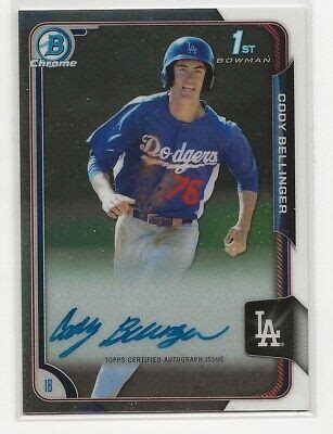 2015 Bowman Chrome Baseball Cody Bellinger 1st Bowman Auto Card BCAP