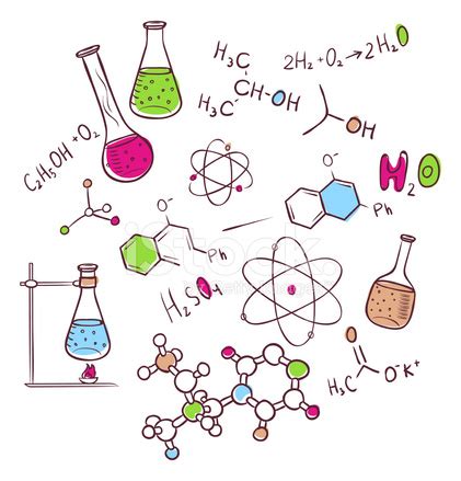 Mano Dibujar Fondo Química Stock Vector - FreeImages.com