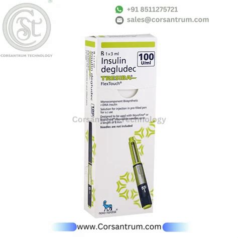 Tresiba 100iu Ml Flextouch Insulin Degludec 3 Ml At Rs 1935 Pack In Surat