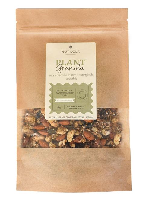 PLANT GRANOLA Zdrowa przekąska Nut Lola