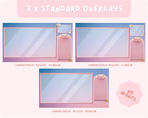 Twitch Stream Overlay For Streaming Just Chatting Overlay Pastel Pink