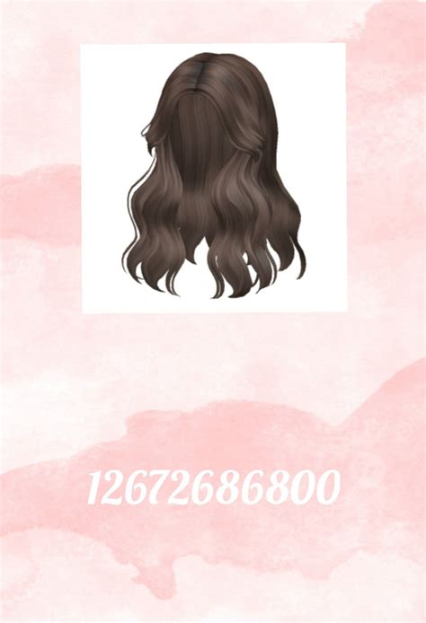 Bloxburg Brown Wavy Hair Code Artofit