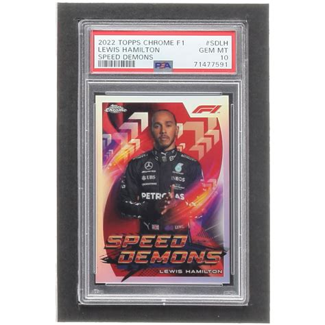 Lewis Hamilton 2022 Topps Chrome Formula 1 Speed Demons #SDLH (PSA 10 ...